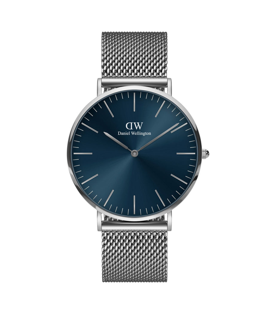 Daniel Wellington Classic Mesh Arctic 40mm Blue Silver Watch DW00100628