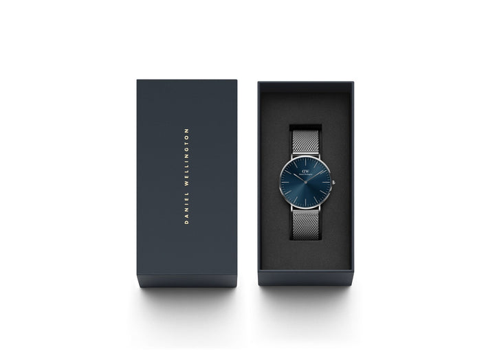 Daniel Wellington Classic Mesh Arctic 40mm Blue Silver Watch DW00100628