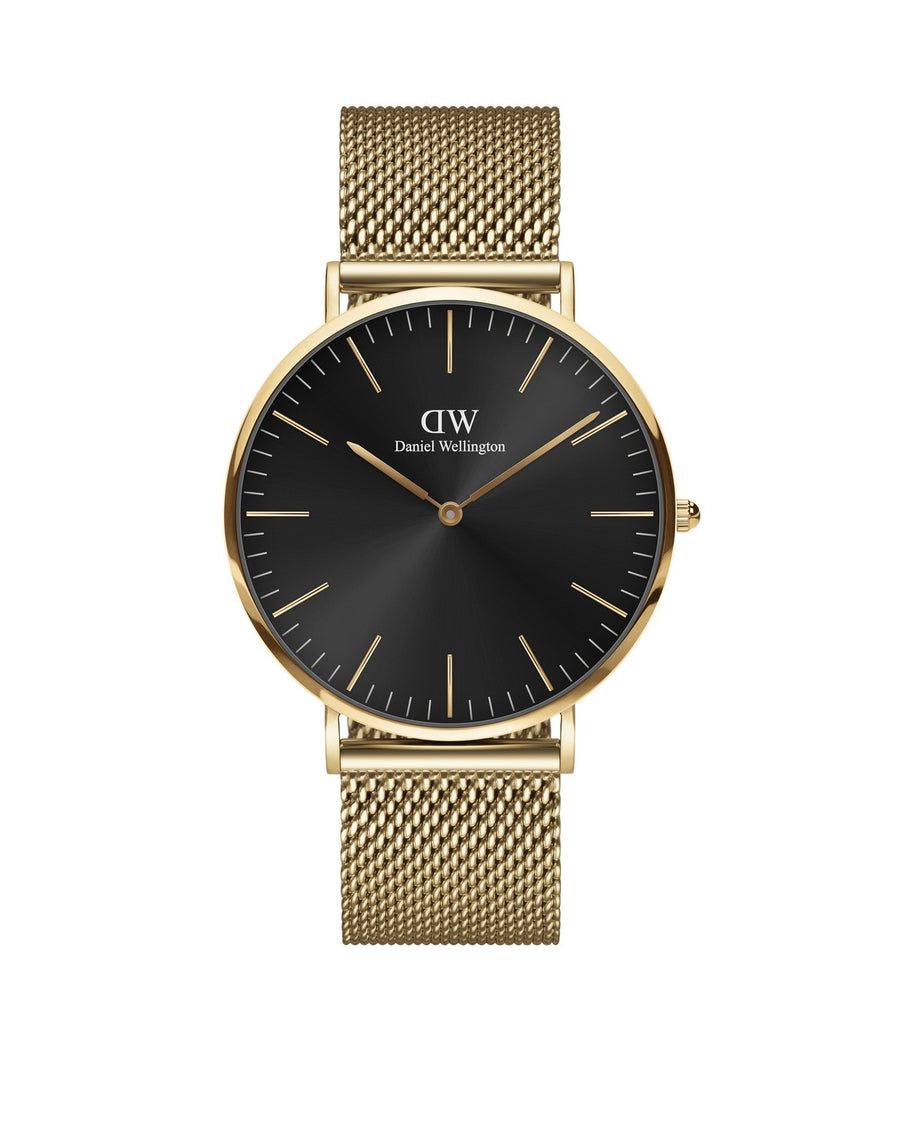 Daniel Wellington Classic Mesh Onyx 40mm Black Gold Watch DW00100631