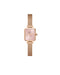Daniel Wellington Quadro Mini Melrose 15.4x18.2mm Blush Rose Gold Mesh Watch DW00100650