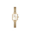 Daniel Wellington Quadro Mini Evergold 15.4x18.2mm Champagne Gold Mesh Watch DW00100656