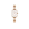 Daniel Wellington Quadro Lumine Bezel 5 Link 20x26mm White Rose Gold Watch DW00100672
