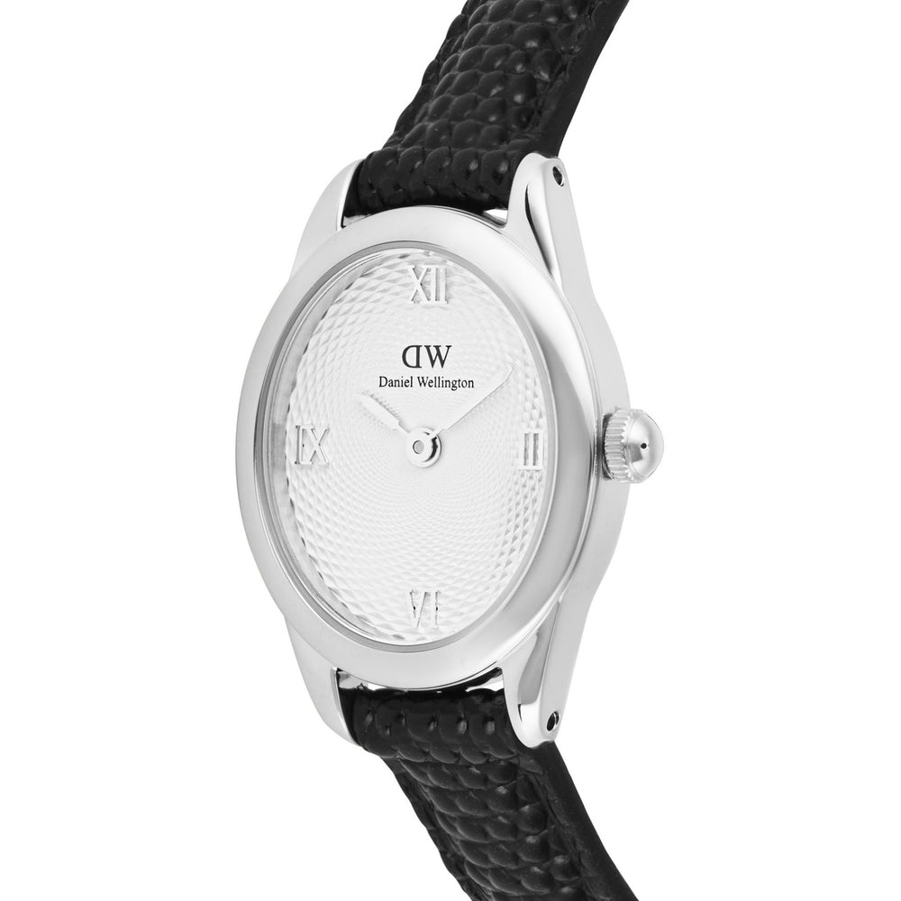 Daniel Wellington Women’s Ophelia Mini Silver Dial Leather Strap Watch DW00100887
