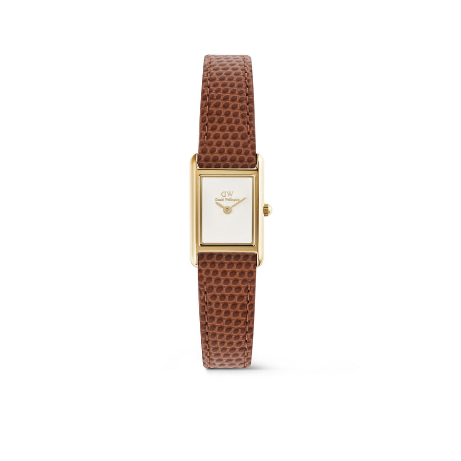 Daniel Wellington Women’s Bound Mini White Dial Leather Strap Watch DW00100905
