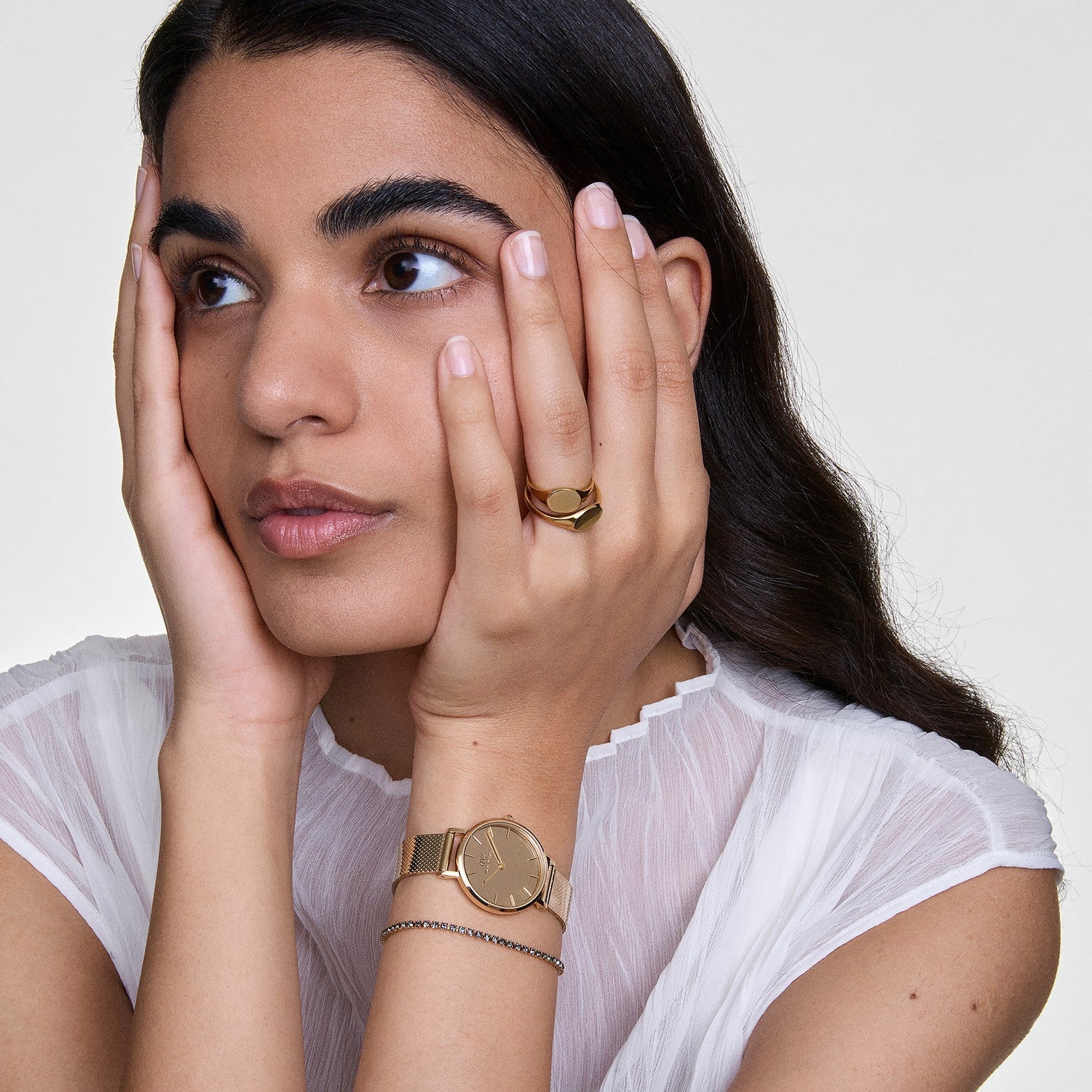 Daniel Wellington Classic Tennis Women's Gold Bracelet DW00401107