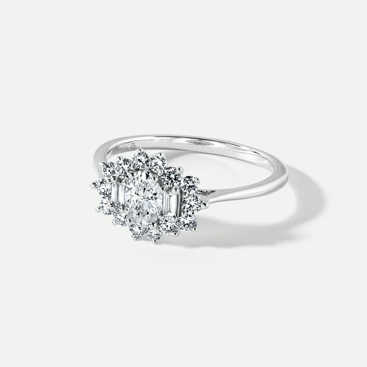 Daisy | 9ct White Gold 0.75ct tw Lab Grown Diamond Cluster Ring-2