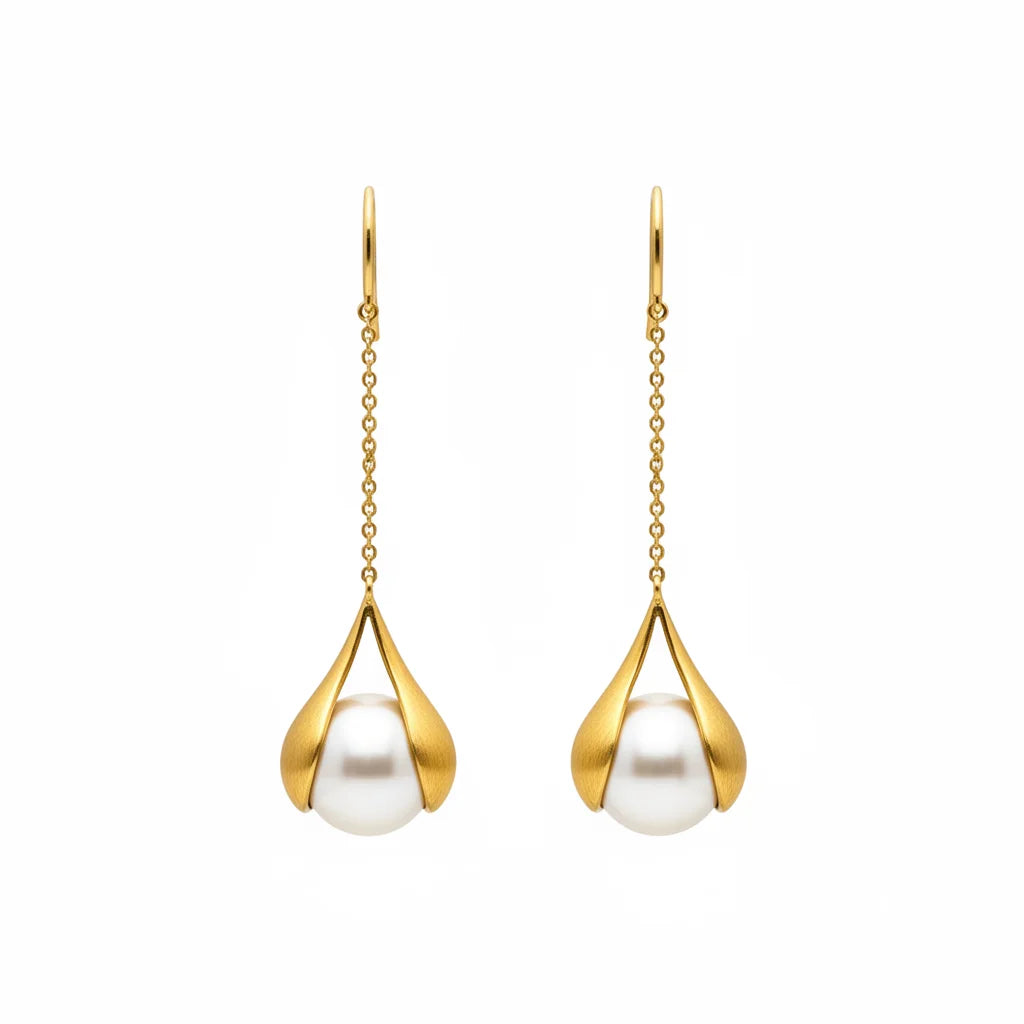 Dangle Freshwater Pearl Earrings