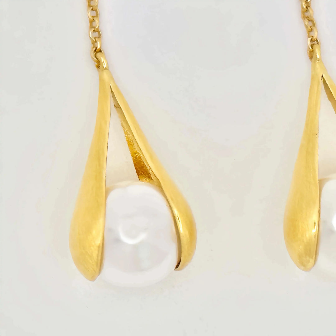 Dangle Freshwater Pearl Earrings