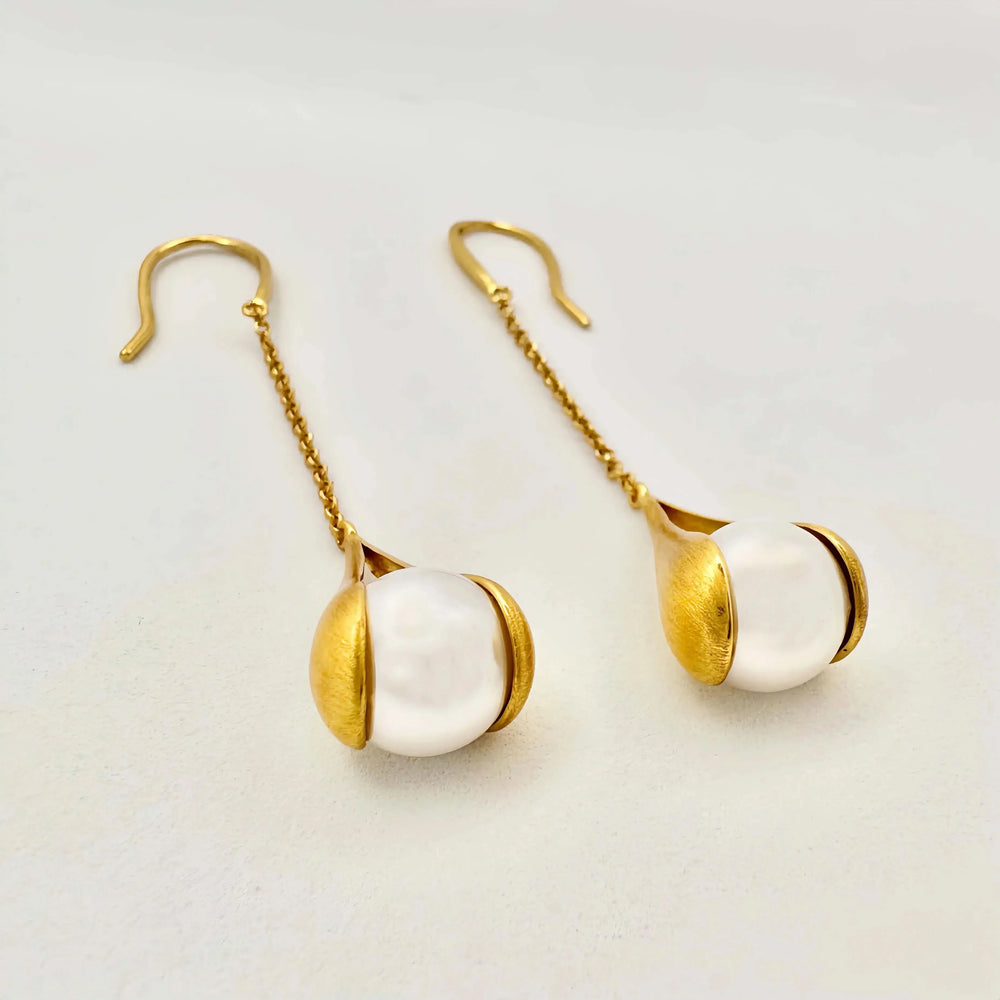 Dangle Freshwater Pearl Earrings
