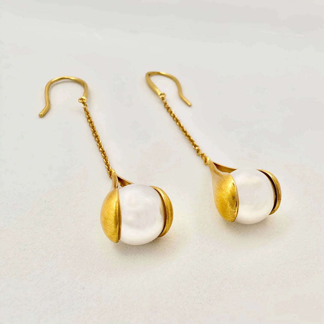 Dangle Freshwater Pearl Earrings