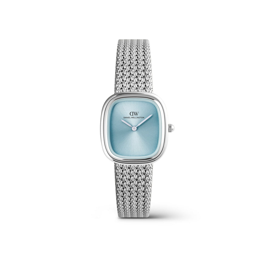 Daniel Wellington Womens Margot Silver Dial Silver-Tone Stainless Steel Watch DW00100966