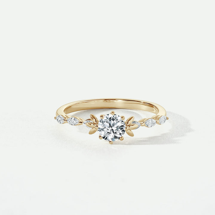 Willow | 9ct Yellow Gold 0.90ct tw Lab Grown Diamond Engagement Ring