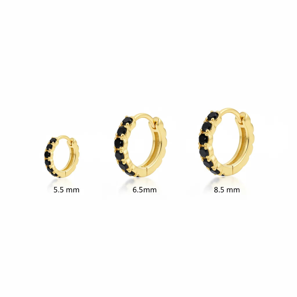 Diamond Ear Hoop Set