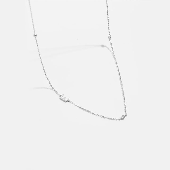 Personalized Diamond Initial Necklace