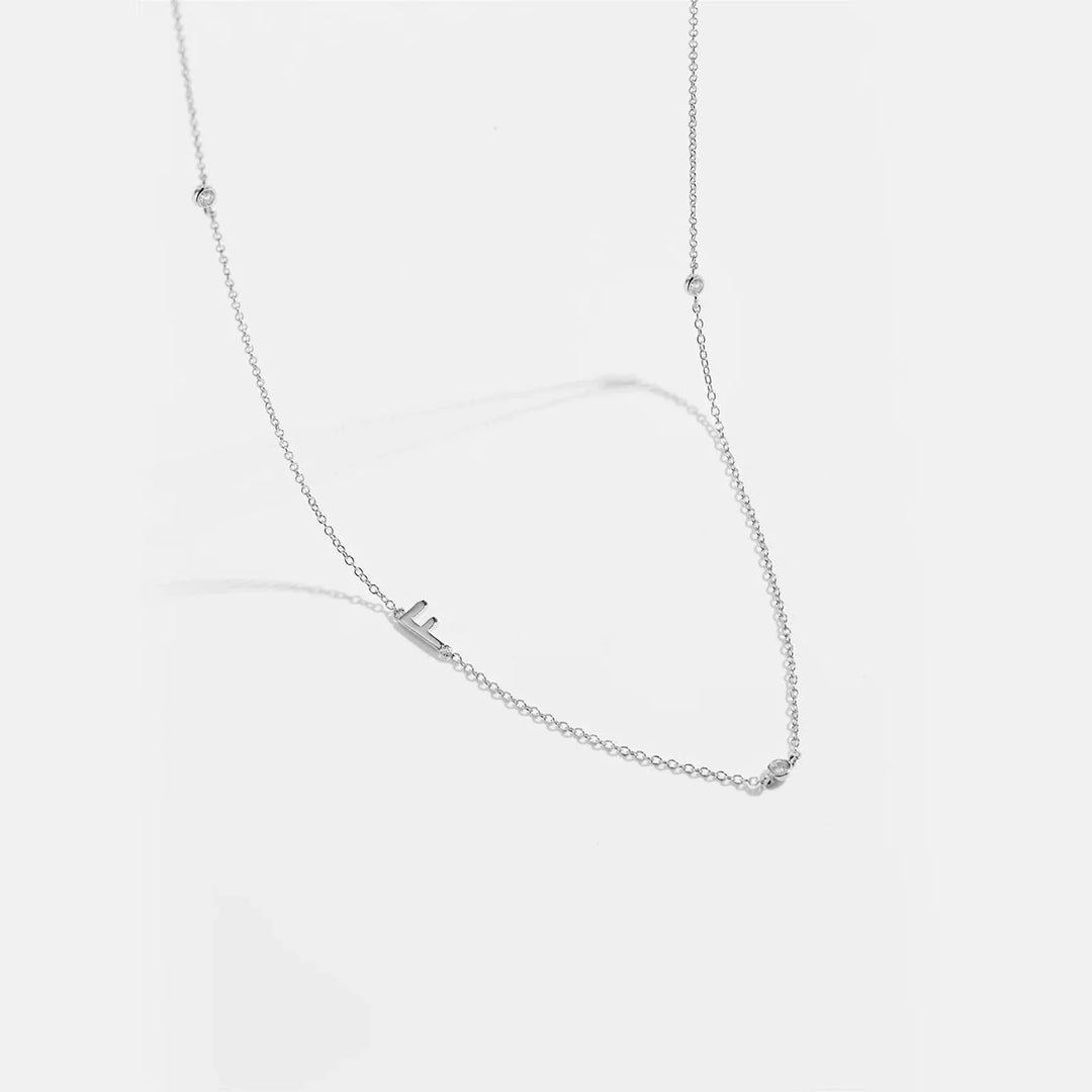 Personalized Diamond Initial Necklace