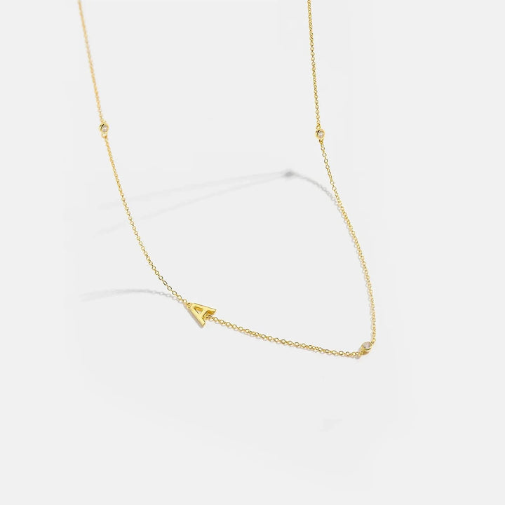 Personalized Diamond Initial Necklace