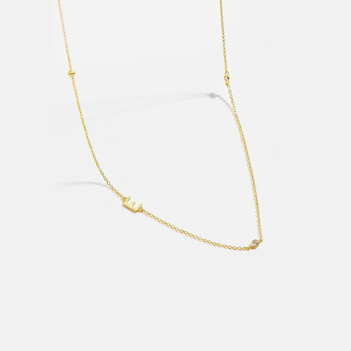 Personalized Diamond Initial Necklace