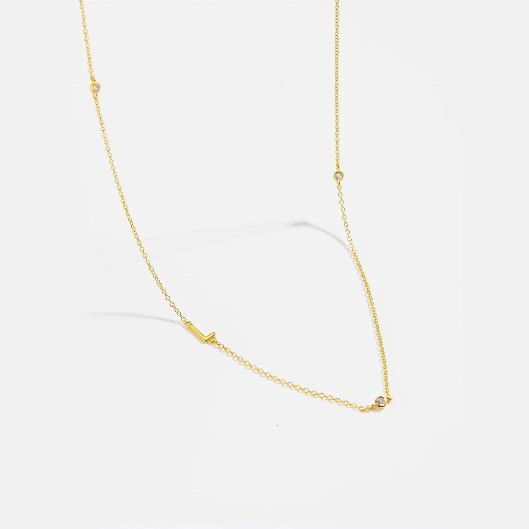Personalized Diamond Initial Necklace