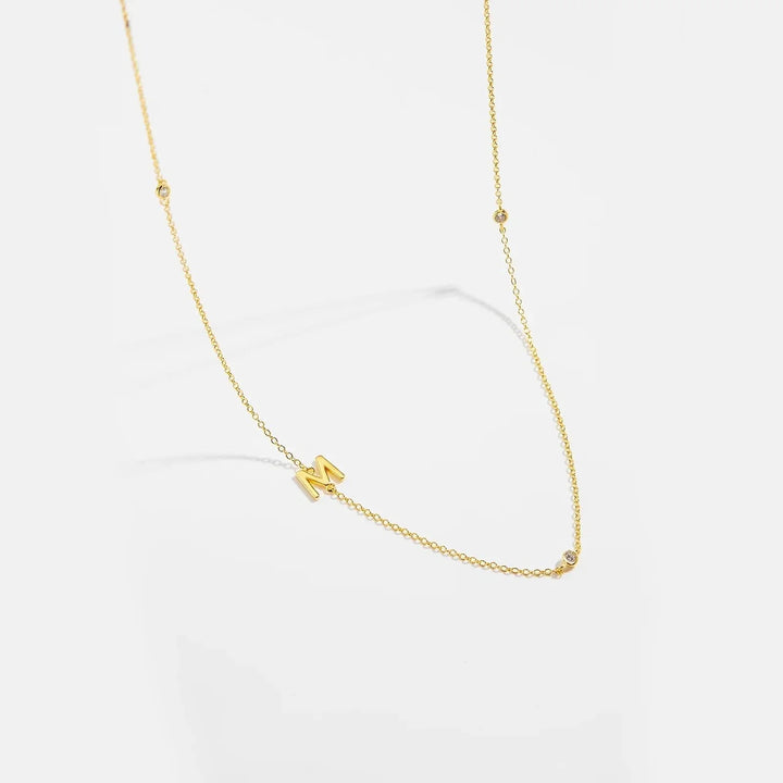 Personalized Diamond Initial Necklace