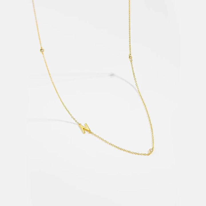 Personalized Diamond Initial Necklace