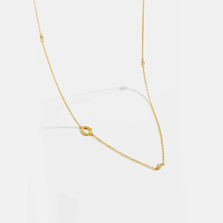 Personalized Diamond Initial Necklace