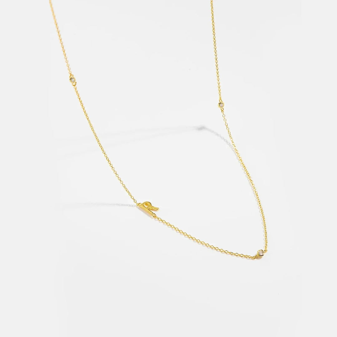 Personalized Diamond Initial Necklace