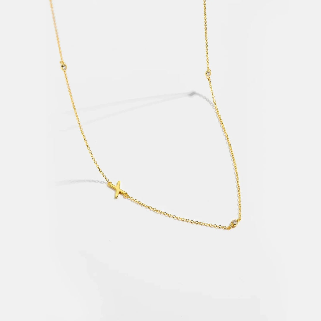 Personalized Diamond Initial Necklace