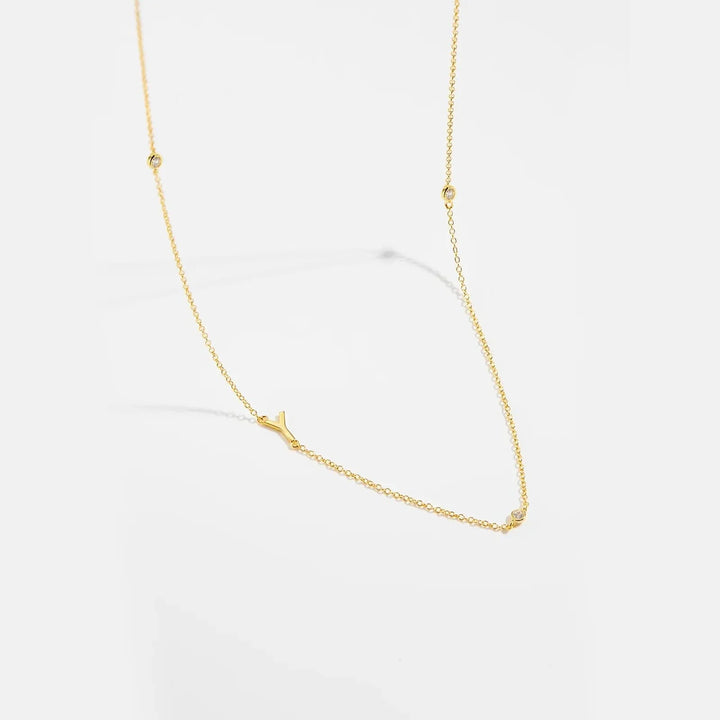 Personalized Diamond Initial Necklace