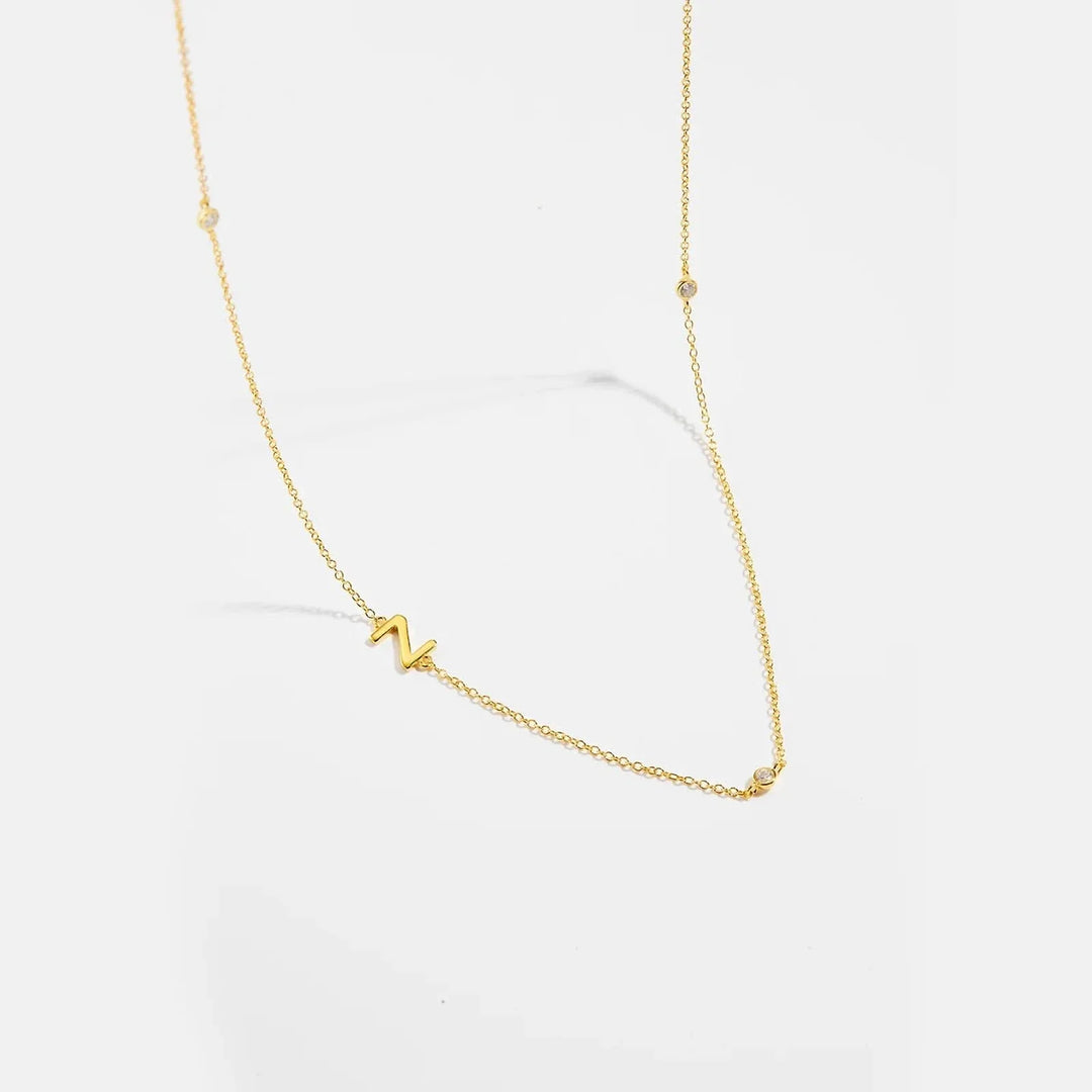 Personalized Diamond Initial Necklace