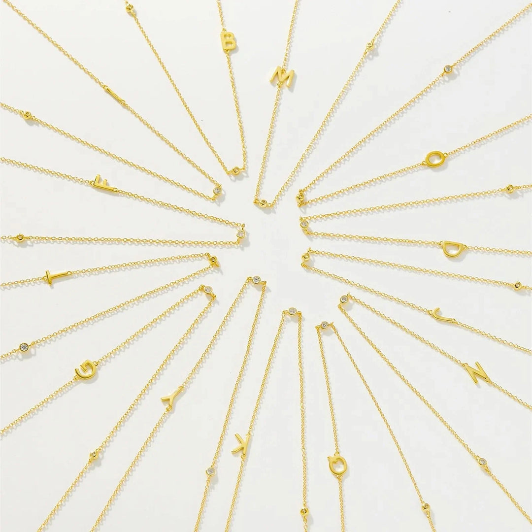 Personalized Diamond Initial Necklace