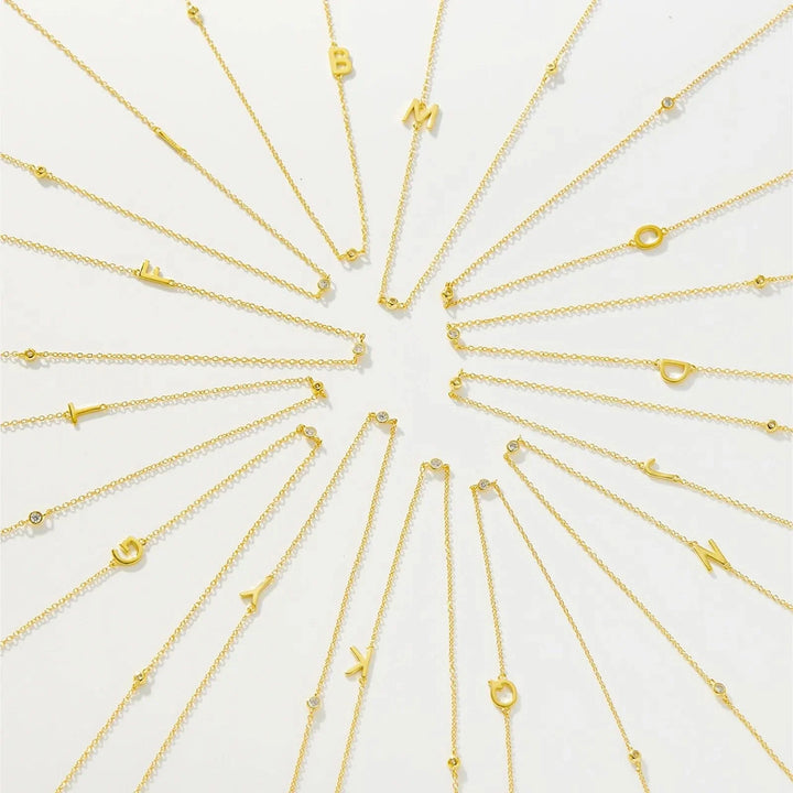 Personalized Diamond Initial Necklace