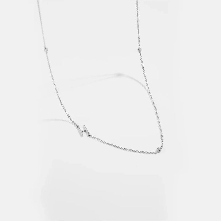 Personalized Diamond Initial Necklace