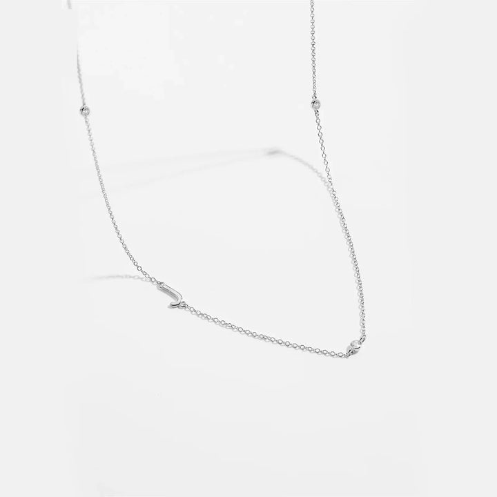 Personalized Diamond Initial Necklace