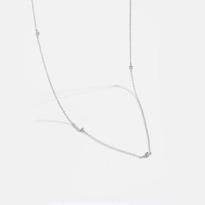 Personalized Diamond Initial Necklace