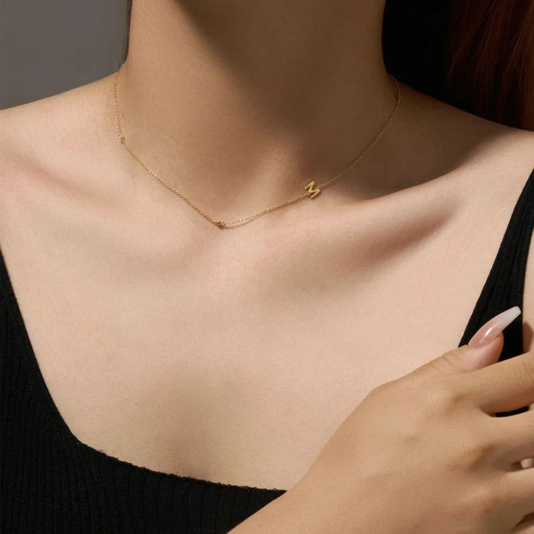 Personalized Diamond Initial Necklace