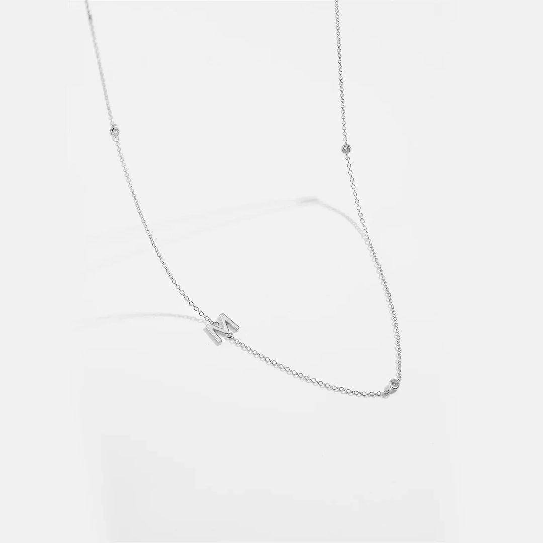 Personalized Diamond Initial Necklace