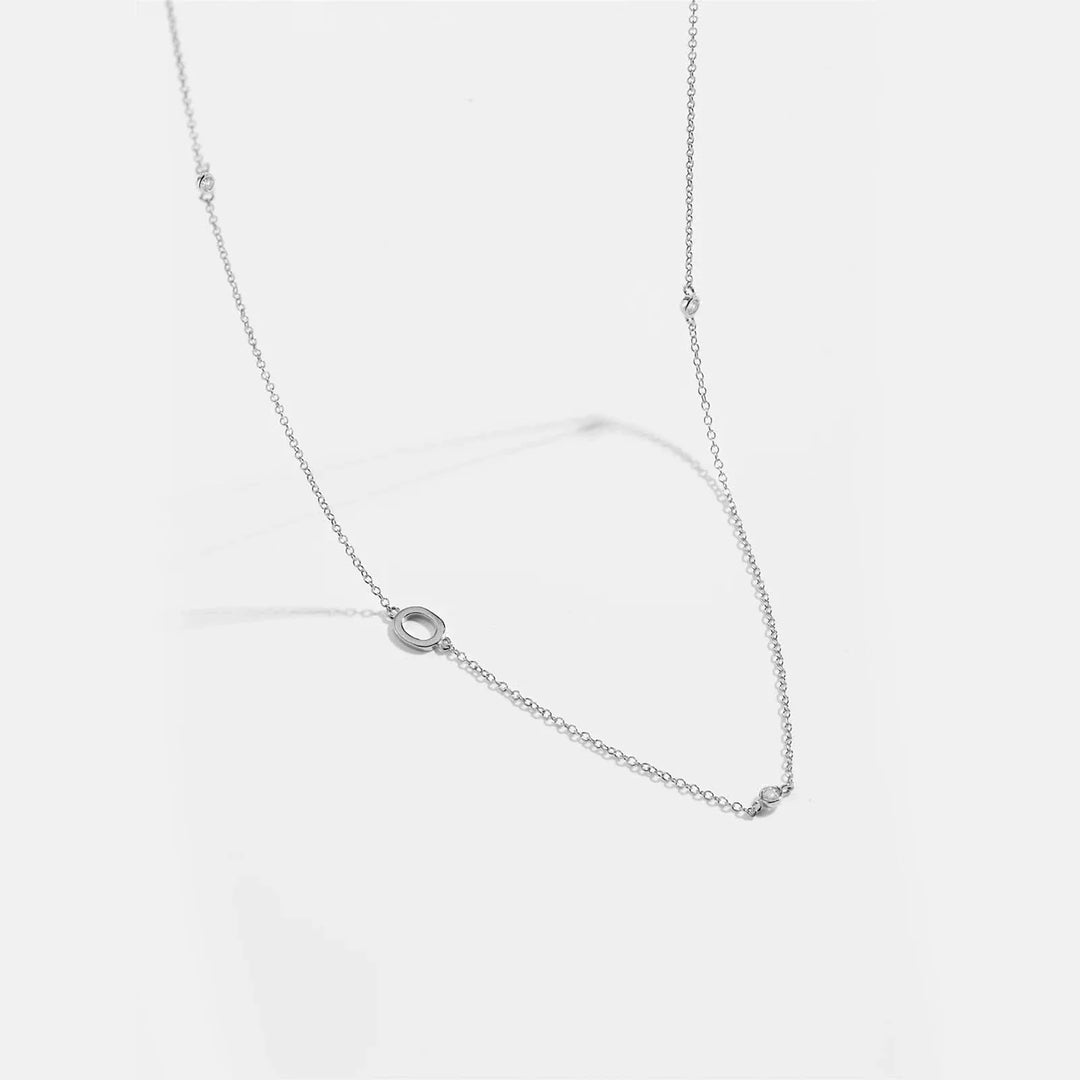 Personalized Diamond Initial Necklace