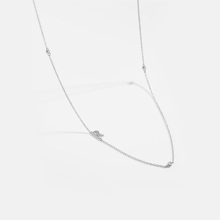 Personalized Diamond Initial Necklace