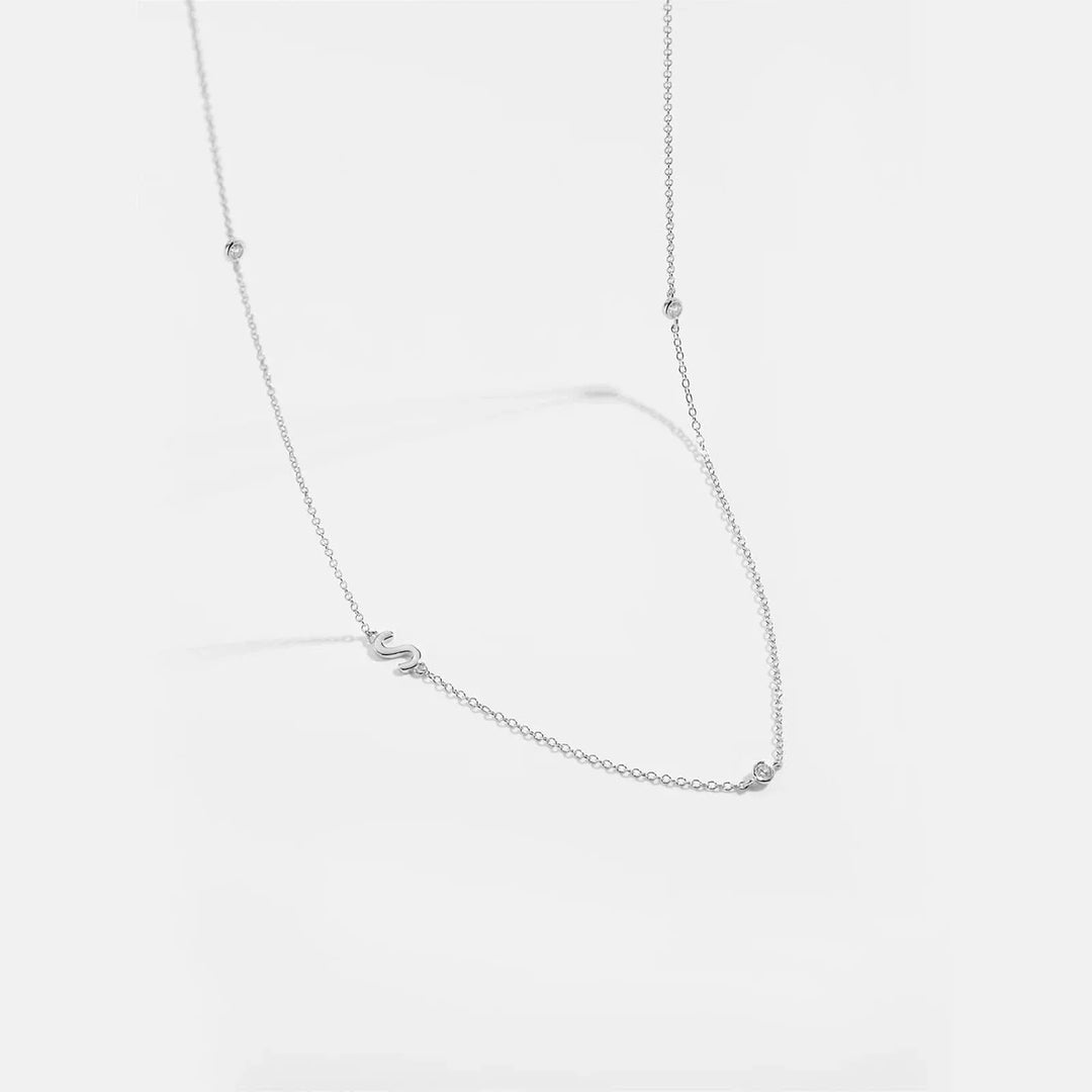 Personalized Diamond Initial Necklace