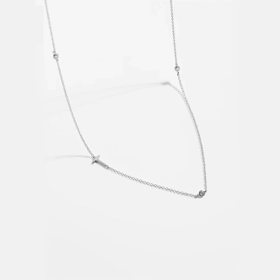 Personalized Diamond Initial Necklace