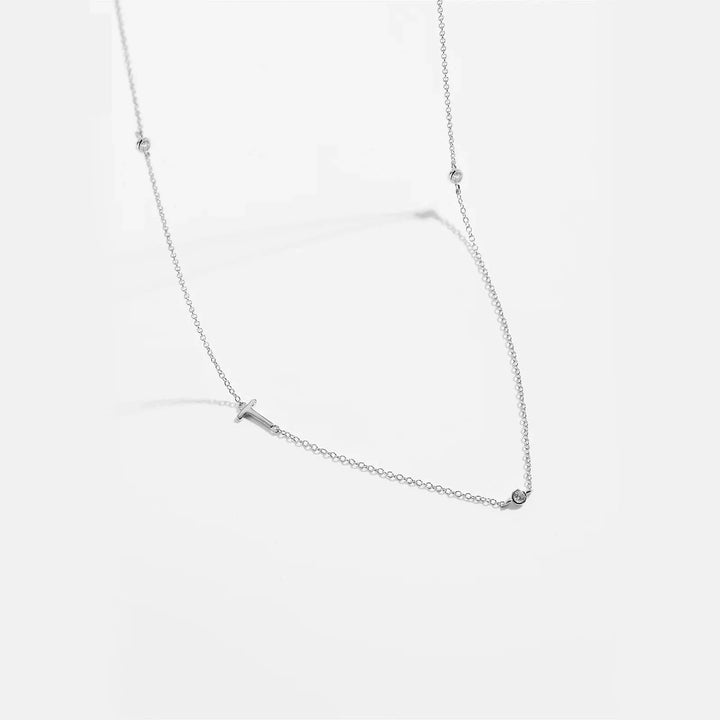 Personalized Diamond Initial Necklace