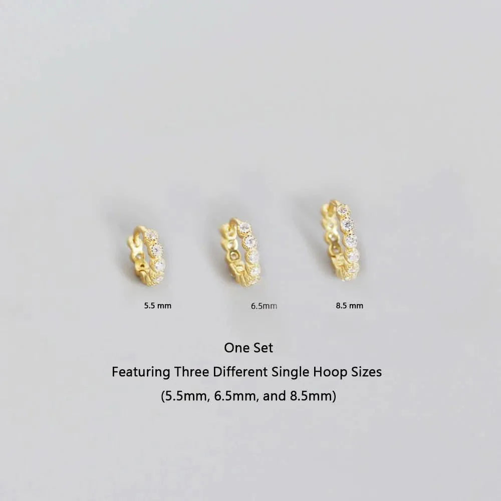 Diamond Ear Hoop Set