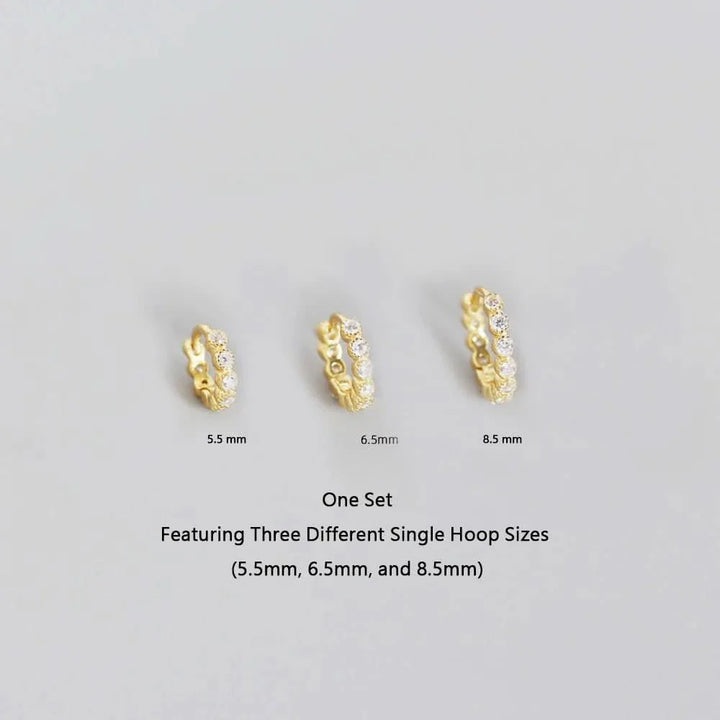 Diamond Ear Hoop Set