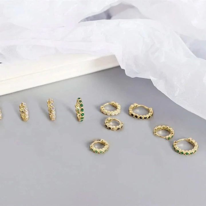 Diamond Ear Hoop Set