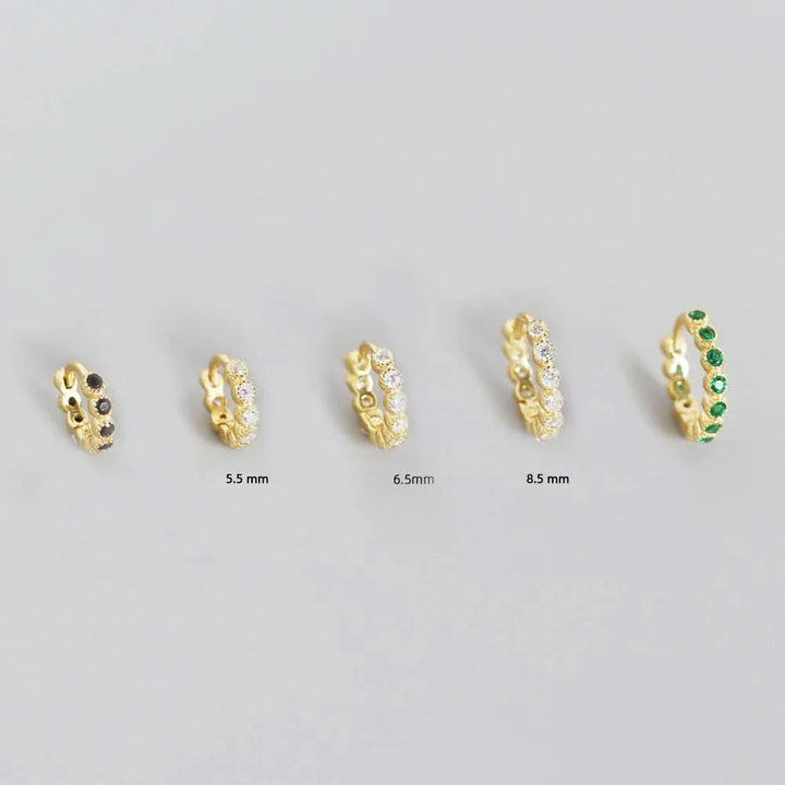 Diamond Ear Hoop Set