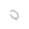 Silver Beaded Ear Cuff E066-01H
