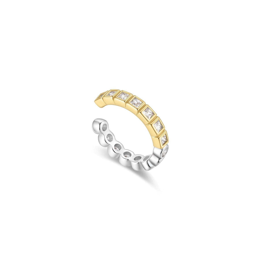 Two-Tone Bezel Ear Cuff E066-02T