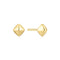 Gold Pyramid Glam Stud Earrings E067-02G