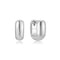 Silver Mini U-shaped Huggie Hoop Earrings E067-08H