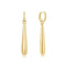 Gold Long Water Droplet Drop Earrings E067-11G